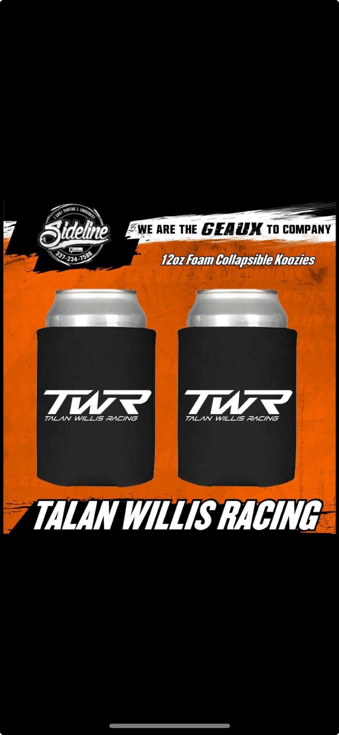 TWR Logo Koozie – Talan Willis Racing